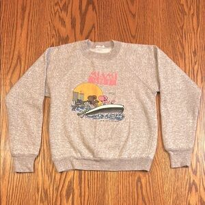 Vintage 1985 Miami Mice Vice Purple Graphic Child’s Sweatshirt Sherry J Mayor